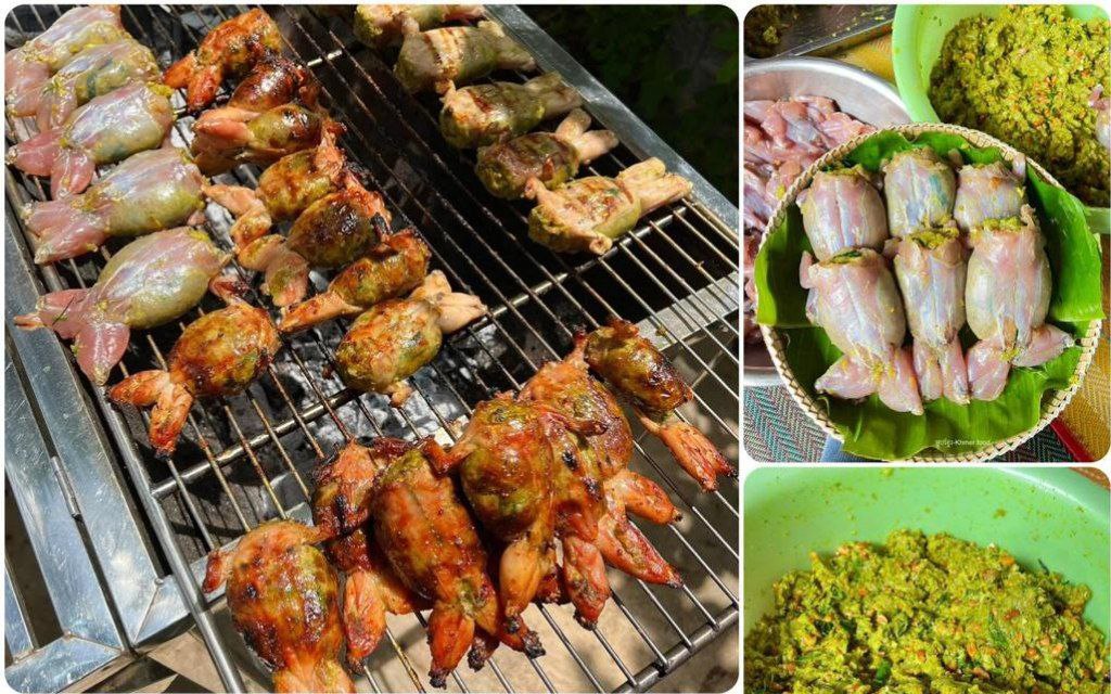Cambodian Stuffed Frog (កង្កែបបោប)