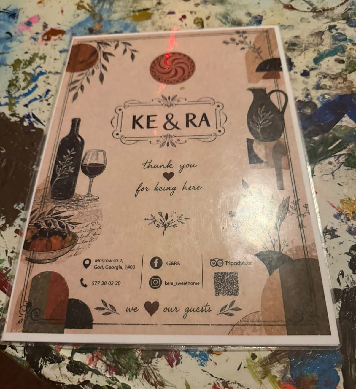 KE and RA menu